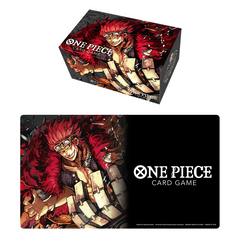 One Piece TCG Supplies - Playmat & Storage Box Set - Eustass Kid